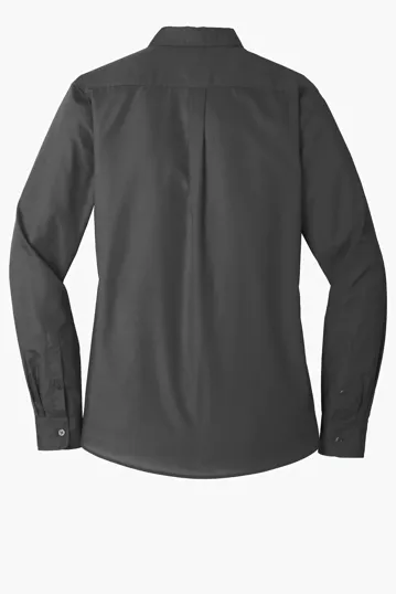 Port Authority Women's Long Sleeve Carefree Poplin Shirt — view 17