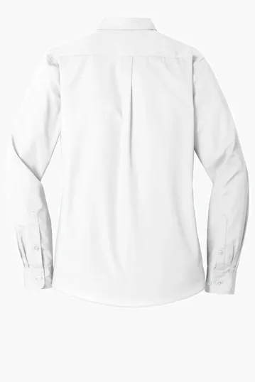Port Authority Women's Long Sleeve Carefree Poplin Shirt — view 22