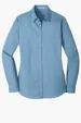 Port Authority Women's Long Sleeve Carefree Poplin Shirt — view 3