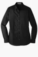 Port Authority Women's Long Sleeve Carefree Poplin Shirt — view 5