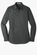 Port Authority Women's Long Sleeve Carefree Poplin Shirt — view 6