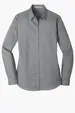 Port Authority Women's Long Sleeve Carefree Poplin Shirt — view 7