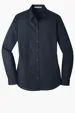 Port Authority Women's Long Sleeve Carefree Poplin Shirt — view 9