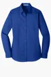 Port Authority Women's Long Sleeve Carefree Poplin Shirt — view 10