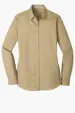 Port Authority Women's Long Sleeve Carefree Poplin Shirt — view 11