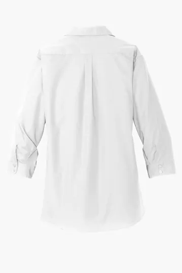 Port Authority Women's 3/4-Sleeve Carefree Poplin Shirt — view 7