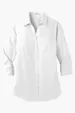 Port Authority Women's 3/4-Sleeve Carefree Poplin Shirt — view 4