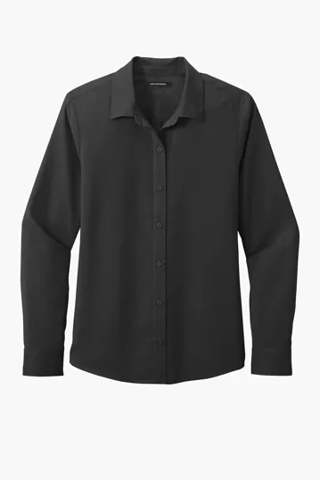 Port Authority Women's Long Sleeve Performance Staff Shirt — view 2