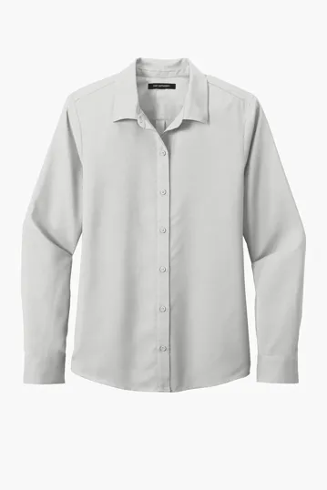 Port Authority Women's Long Sleeve Performance Staff Shirt — view 5