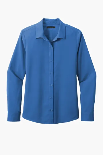 Port Authority Women's Long Sleeve Performance Staff Shirt — view 6