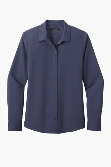 Port Authority Women's Long Sleeve Performance Staff Shirt — view 7