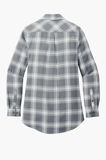 Port Authority Women's Plaid Flannel Tunic — view 9