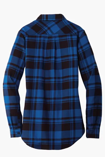 Port Authority Women's Plaid Flannel Tunic — view 12