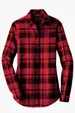 Port Authority Women's Plaid Flannel Tunic — view 2