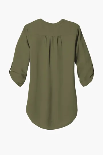Port Authority Women's 3/4-Sleeve Tunic Blouse — view 11