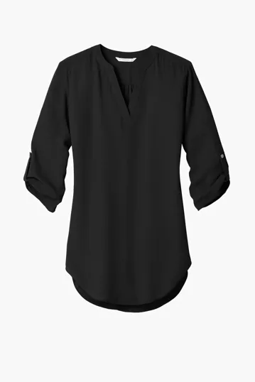 Port Authority Women's 3/4-Sleeve Tunic Blouse — view 2