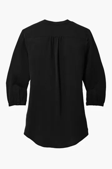 Port Authority Women's 3/4-Sleeve Textured Crepe Tunic — view 7