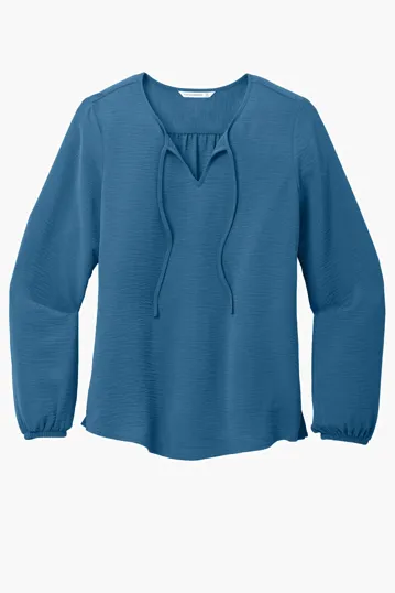 Port Authority Women's Textured Crepe Blouse — view 2