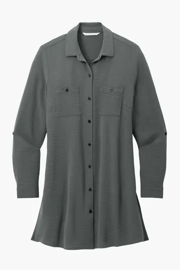 Port Authority Women's Textured Crepe Long Tunic — view 3