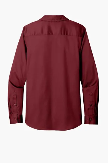Port Authority Women's Long Sleeve SuperPro React Twill Shirt — view 19