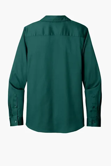 Port Authority Women's Long Sleeve SuperPro React Twill Shirt — view 25