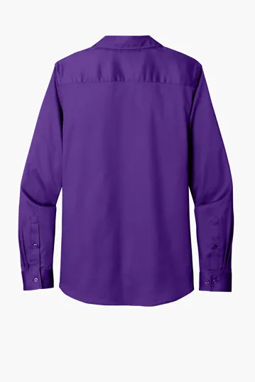 Port Authority Women's Long Sleeve SuperPro React Twill Shirt — view 26