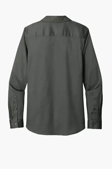 Port Authority Women's Long Sleeve SuperPro React Twill Shirt — view 29