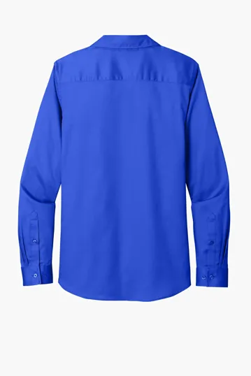 Port Authority Women's Long Sleeve SuperPro React Twill Shirt — view 32