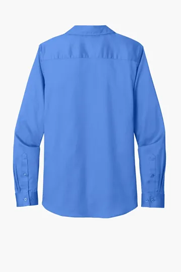 Port Authority Women's Long Sleeve SuperPro React Twill Shirt — view 33