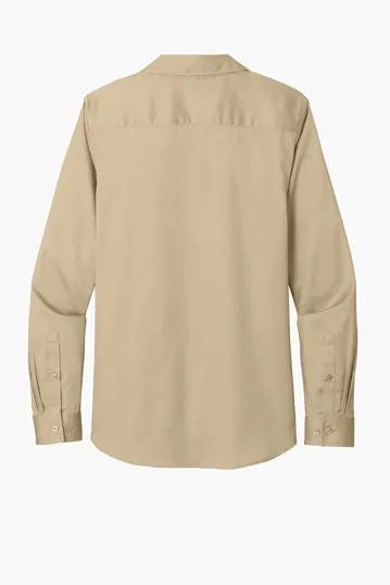 Port Authority Women's Long Sleeve SuperPro React Twill Shirt — view 34