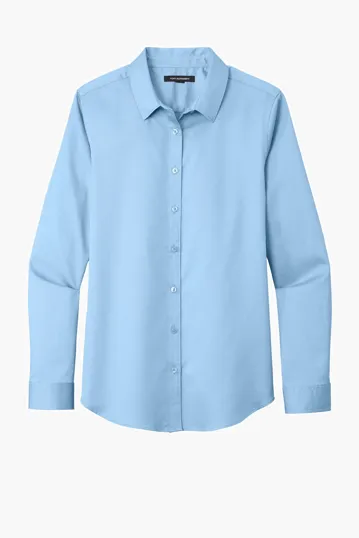 Port Authority Women's Long Sleeve SuperPro React Twill Shirt — view 3