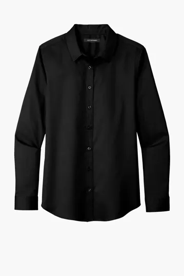 Port Authority Women's Long Sleeve SuperPro React Twill Shirt — view 5
