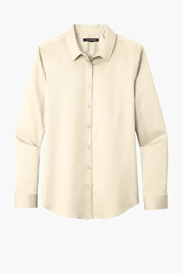 Port Authority Women's Long Sleeve SuperPro React Twill Shirt — view 6