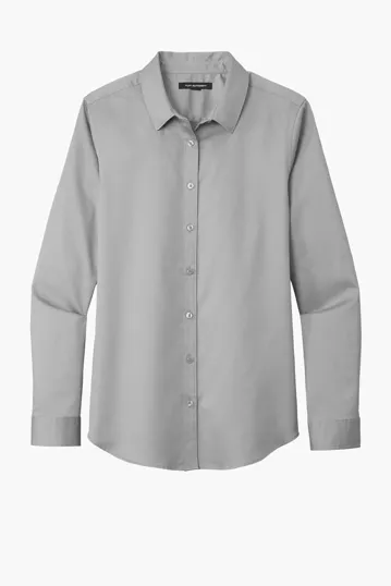 Port Authority Women's Long Sleeve SuperPro React Twill Shirt — view 7