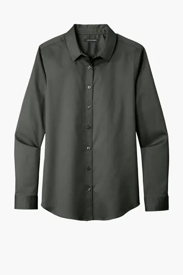Port Authority Women's Long Sleeve SuperPro React Twill Shirt — view 12