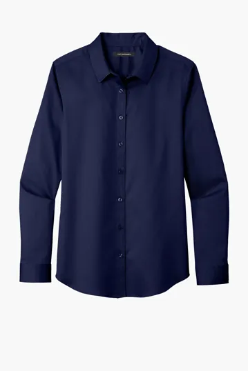 Port Authority Women's Long Sleeve SuperPro React Twill Shirt — view 14