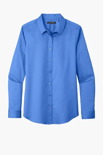 Port Authority Women's Long Sleeve SuperPro React Twill Shirt — view 16