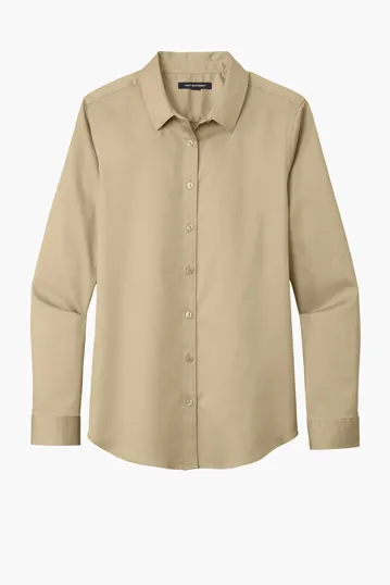 Port Authority Women's Long Sleeve SuperPro React Twill Shirt — view 17