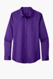 Port Authority Women's Long Sleeve SuperPro React Twill Shirt — view 9