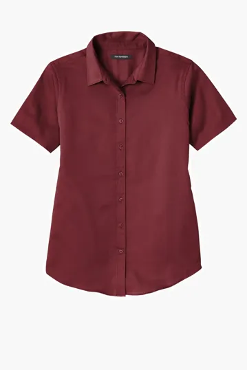 Port Authority Women's SuperPro React Twill Shirt — view 2