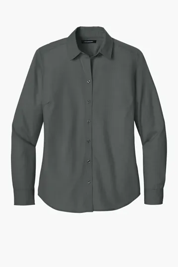 Port Authority Women's Long Sleeve Nailhead Easy Care Shirt — view 2