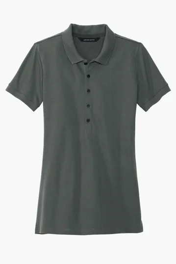 Mercer+Mettle Women's Stretch Heavyweight Pique Polo — view 2