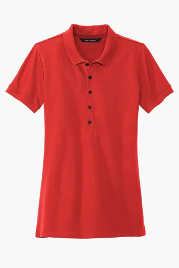 Mercer+Mettle Women's Stretch Heavyweight Pique Polo — view 3