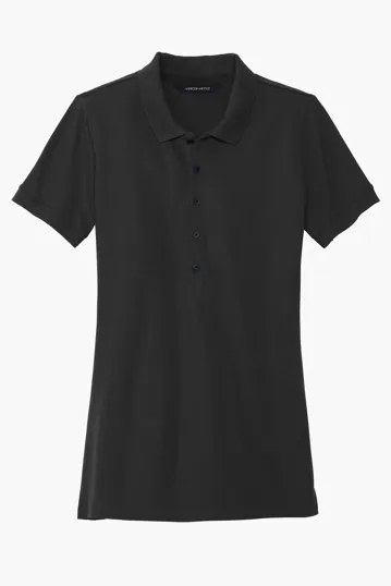 Mercer+Mettle Women's Stretch Heavyweight Pique Polo — view 5