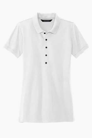 Mercer+Mettle Women's Stretch Heavyweight Pique Polo — view 8