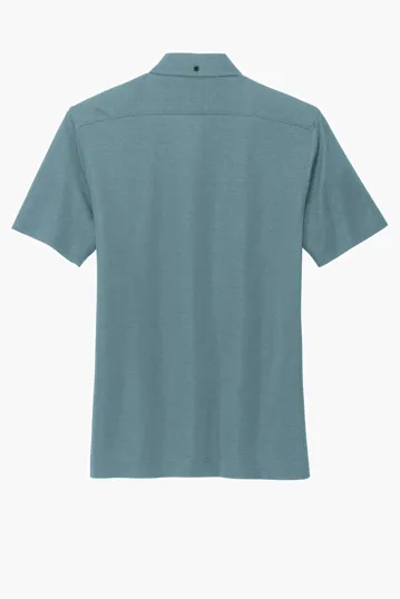 Mercer+Mettle Stretch Pique Full-Button Polo — view 12