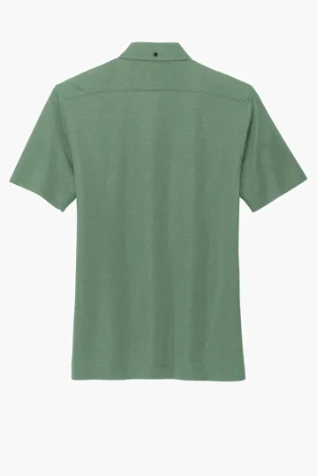 Mercer+Mettle Stretch Pique Full-Button Polo — view 13
