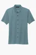 Mercer+Mettle Stretch Pique Full-Button Polo — view 5