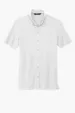 Mercer+Mettle Stretch Pique Full-Button Polo — view 8