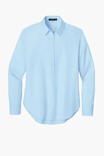 Mercer+Mettle Women's Long Sleeve Modern Oxford Shirt — view 2